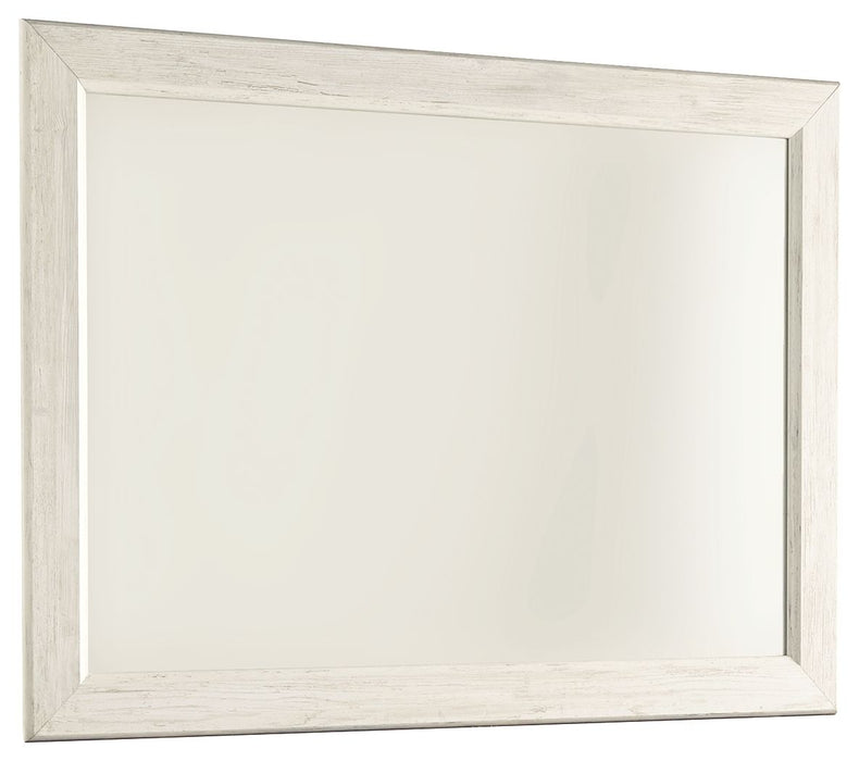 Willowton - Bedroom Mirror - Whitewash