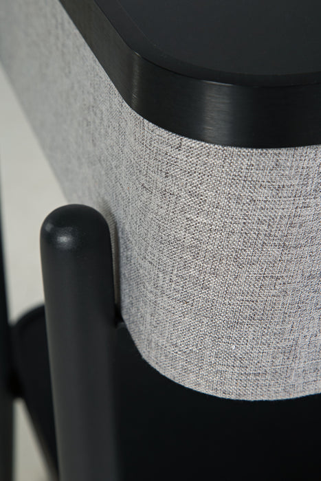 Jorvalee - Gray / Black - Accent Table With Speaker