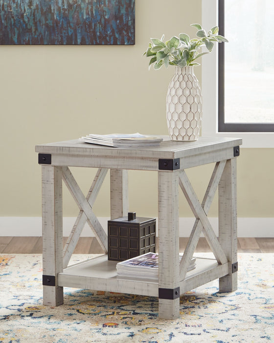 Carynhurst - Rectangular End Table - Whitewash