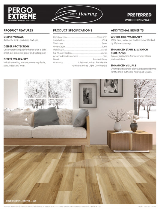Pergo Extreme preferred - Originals: Copper