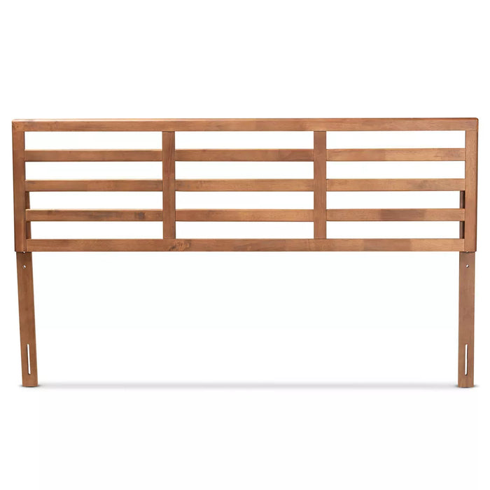 King Akemi Wood Headboard Walnut