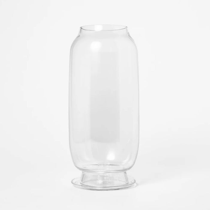 Glass Hurricane Taper Candle Holder