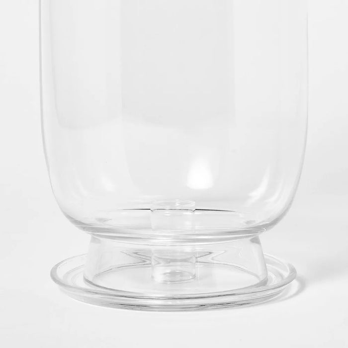 Glass Hurricane Taper Candle Holder