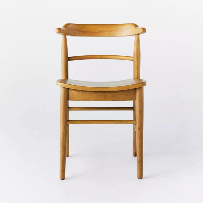 2pk Kaysville Curved Back Wood Dining Chair Natural