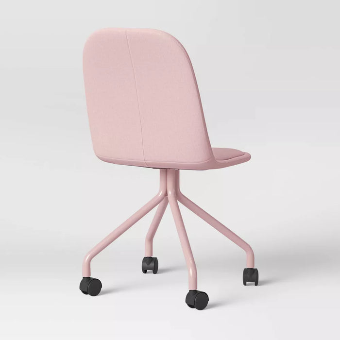 Rolling Kids' Desk Chair Pink