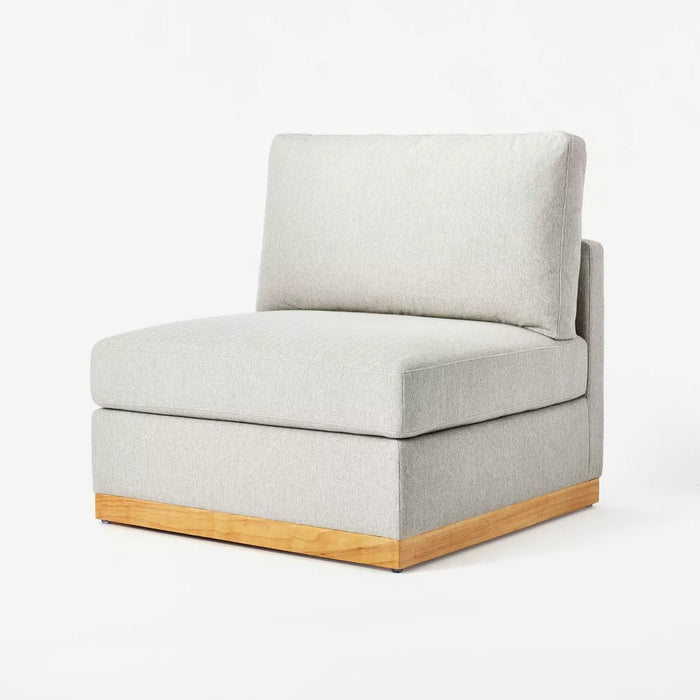 Woodland Hills Modular Sectional Chair Light Gray