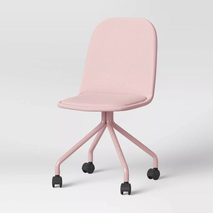 Rolling Kids' Desk Chair Pink