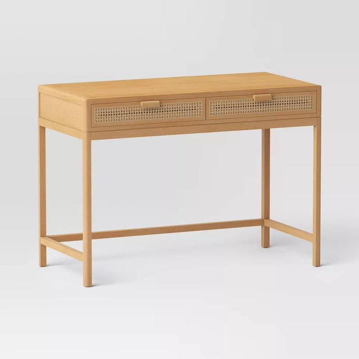 Minsmere Writing Desk with Drawers Brown