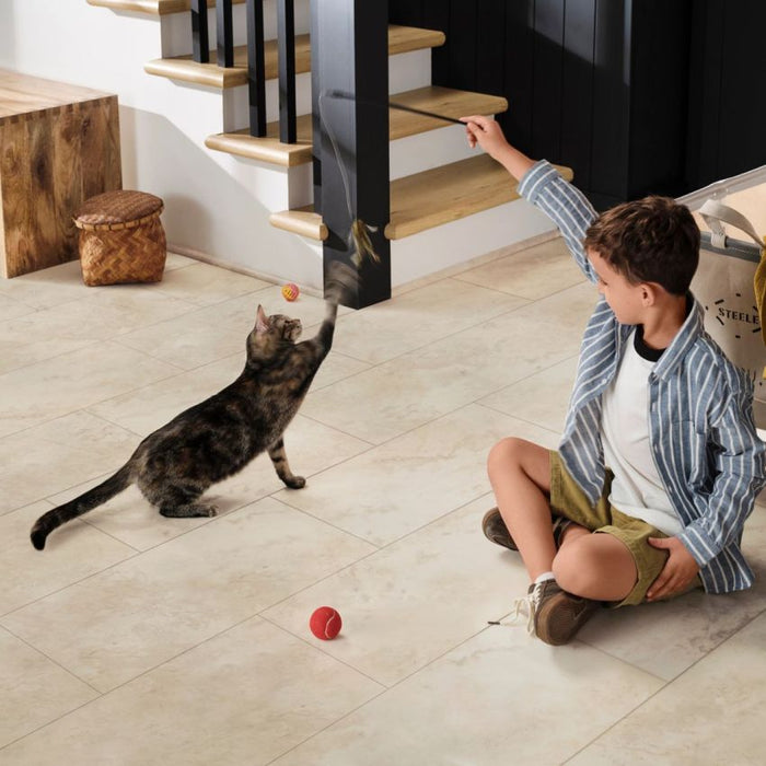 COREtec - Pro Plus Enhanced Tile - VV870 - Classic Travertine - Vinyl Flooring