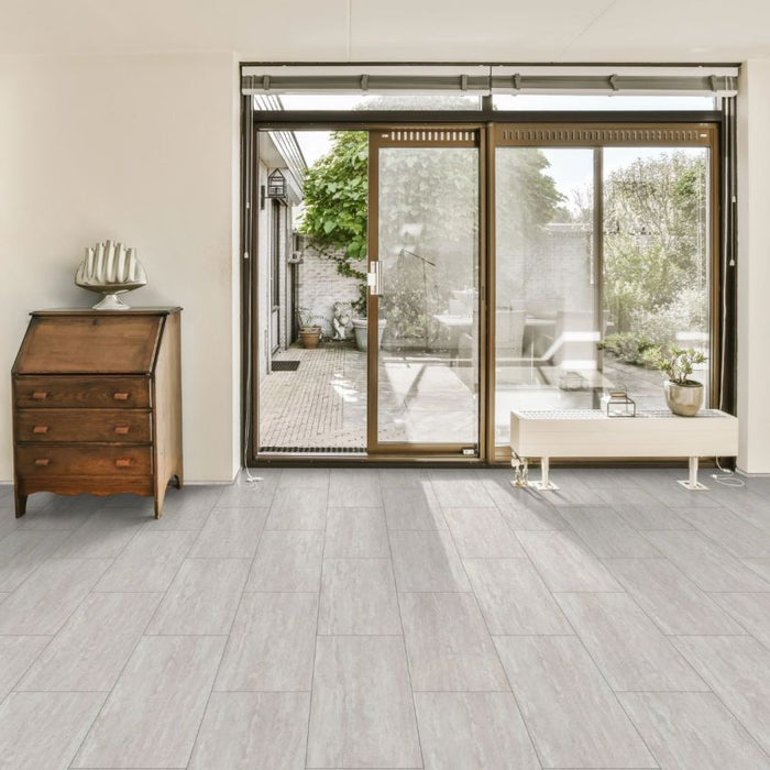 COREtec - Plus Tile - VV872 - Mari Travertine - Vinyl Tile Flooring