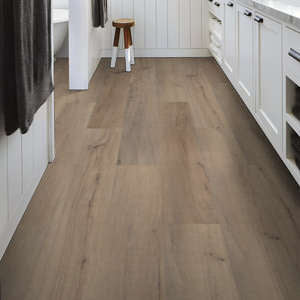 Shaw Endura Plus Driftwood White Click Vinyl Plank Flooring with Attached Pad