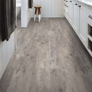 Shaw Endura Plus Ivory Oak Click Vinyl Plank Flooring with Attached Pad