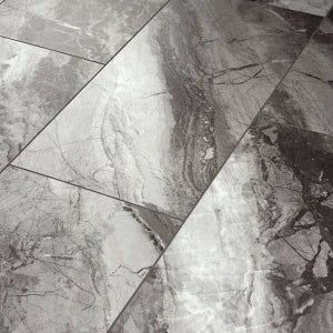 Shaw Paragon Tile Plus Bardiglio Click Vinyl Flooring with Attached Pad