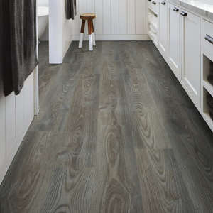 Shaw Anvil Plus Grey Chestnut Click Vinyl Plank Flooring with Attached Pad