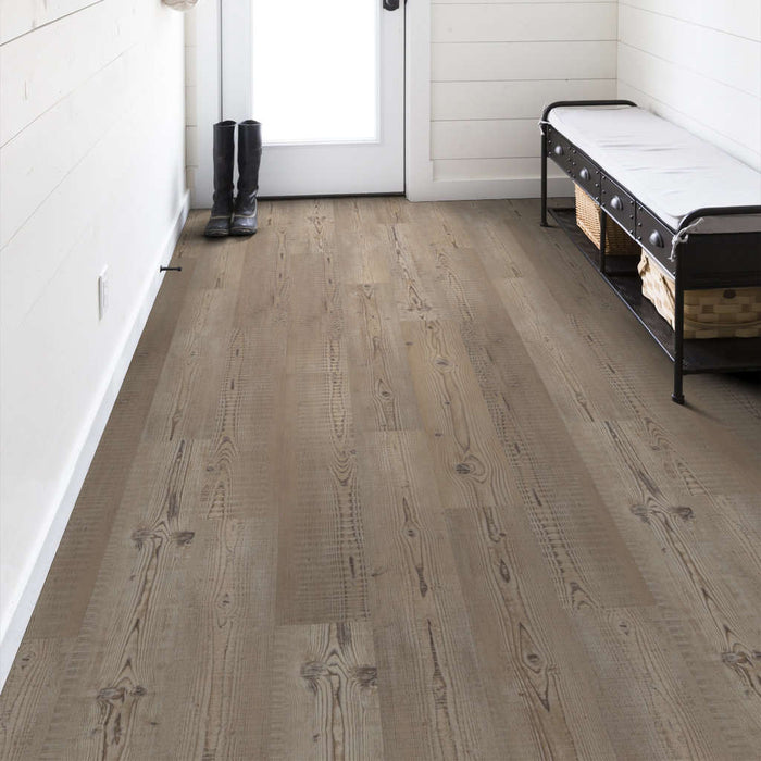 Shaw Anvil Plus Accent Pine Click Vinyl Plank Flooring with Attached Pad