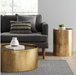Manila Round Hammered Drum Coffee Table Brass Cleveland Home Outlet (OH) - Furniture Store in Middleburg Heights Serving Cleveland, Strongsville, and Online