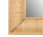 Rectangle Wall Mirror with Rattan Detail Brown Cleveland Home Outlet (OH) - Furniture Store in Middleburg Heights Serving Cleveland, Strongsville, and Online