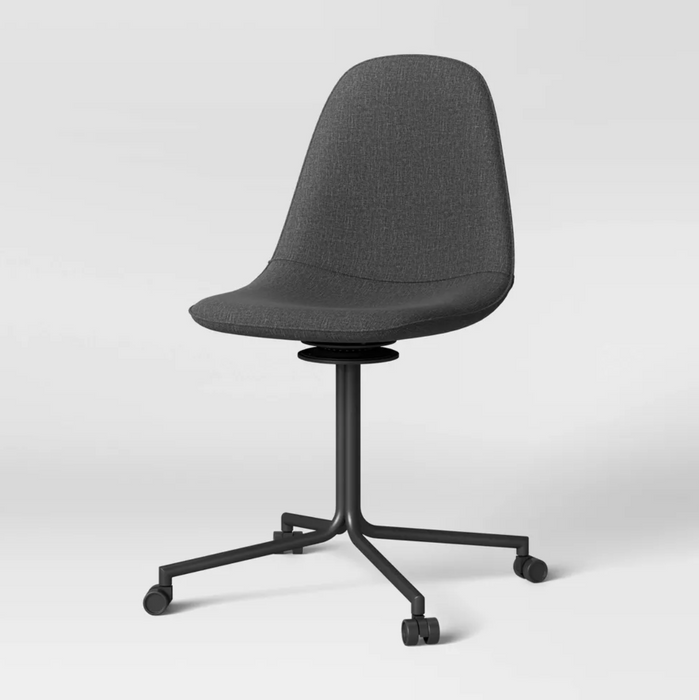 Copley Swivel Office Chair with Casters Dark Gray