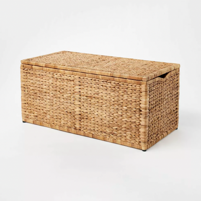 Natural Woven Storage Bench