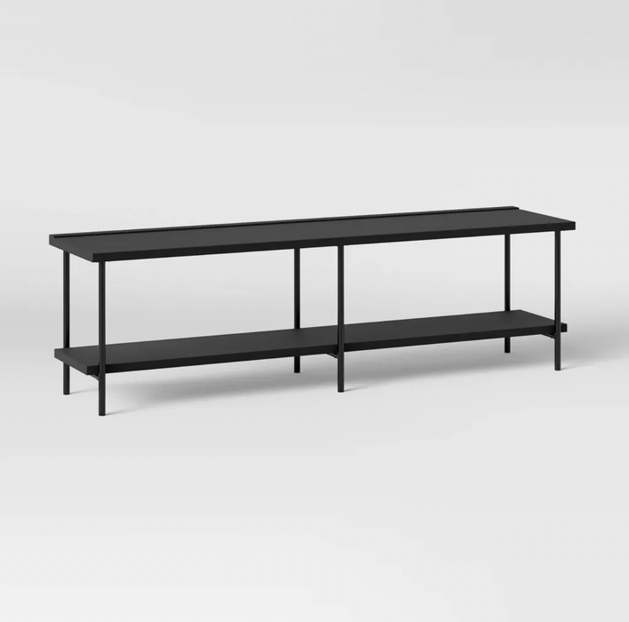 Wood and Metal TV Stand for TVs up to 60" Black