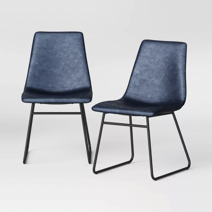 Bowden faux online leather dining chair