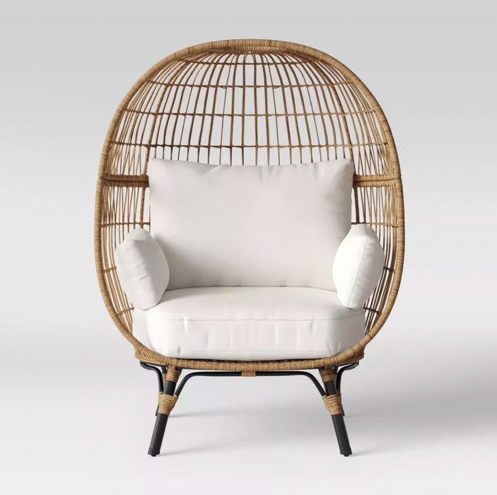 Southport Patio Egg Chair, Outdoor Furniture - Linen