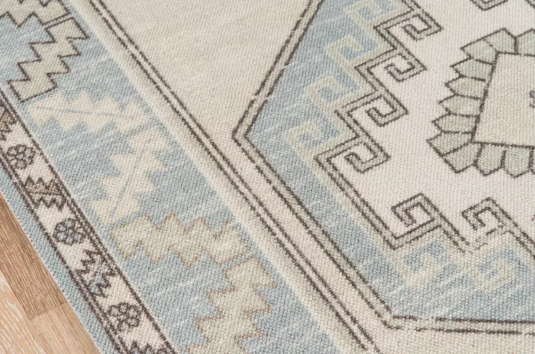3'3" x 5' Anatolia Milo Area Rug Light Blue