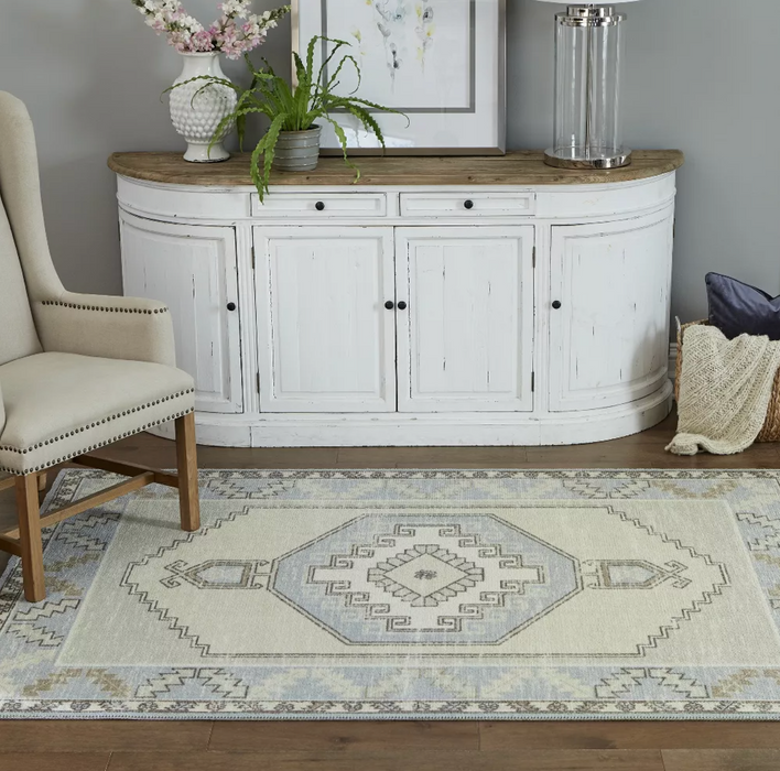 3'3" x 5' Anatolia Milo Area Rug Light Blue