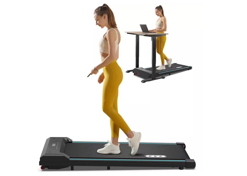 Redliro Walking Pad Under Desk Treadmill 265LBS 2.25HP Running Machine for Home Office, Black