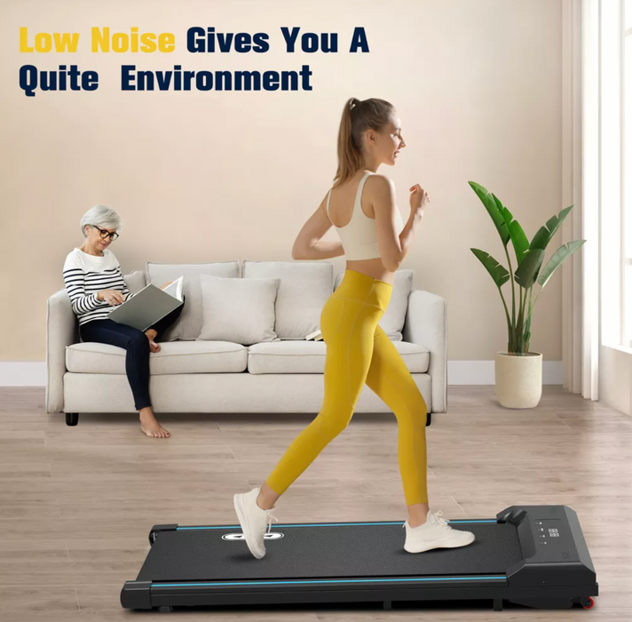 Redliro Walking Pad Under Desk Treadmill 265LBS 2.25HP Running Machine for Home Office, Black