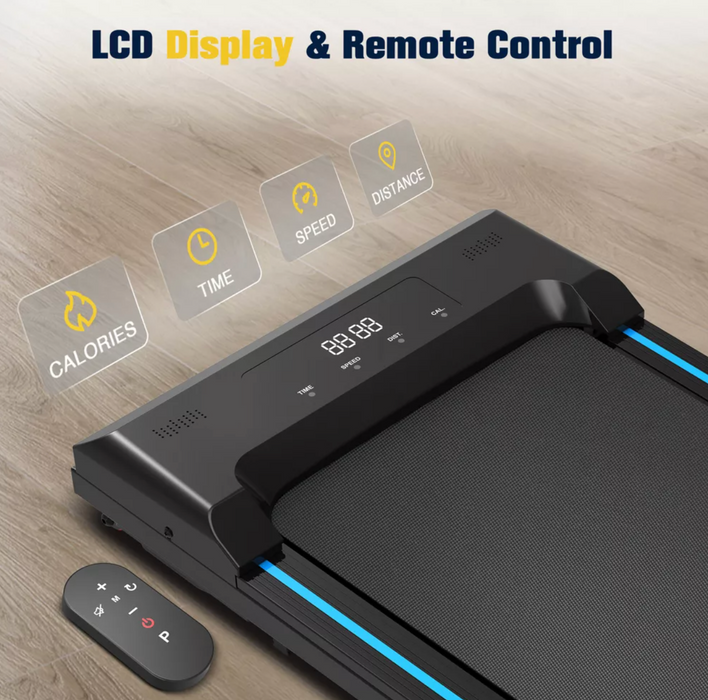 Redliro Walking Pad Under Desk Treadmill 265LBS 2.25HP Running Machine for Home Office, Black