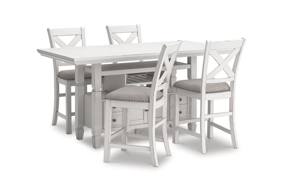 Clearance: 5pc Robbinsdale Counter Height Dining Set