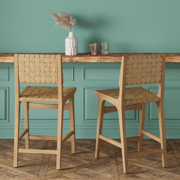 Ceylon Woven Counter Height Barstool Natural