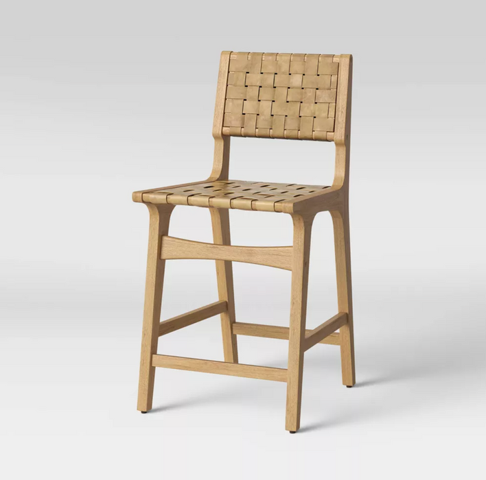 Ceylon Woven Counter Height Barstool Natural
