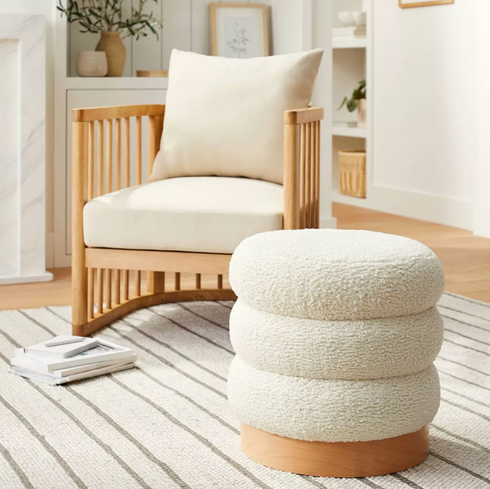 Clarkdale Channel Tufted Ottoman