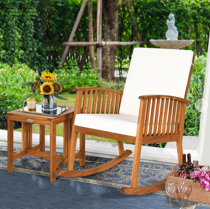 Costway 2 Piece Rocking Chair Set