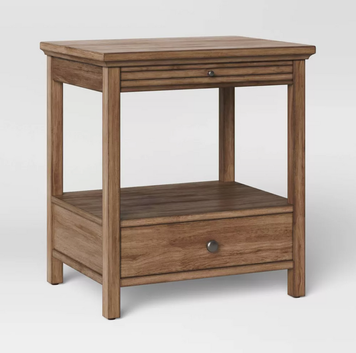 Shelburne Nightstand with Drawer/Shelf Brown