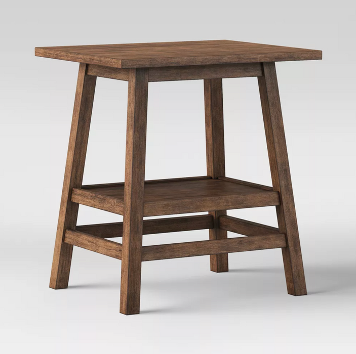 Haverhill Wood End Table Weathered Brown