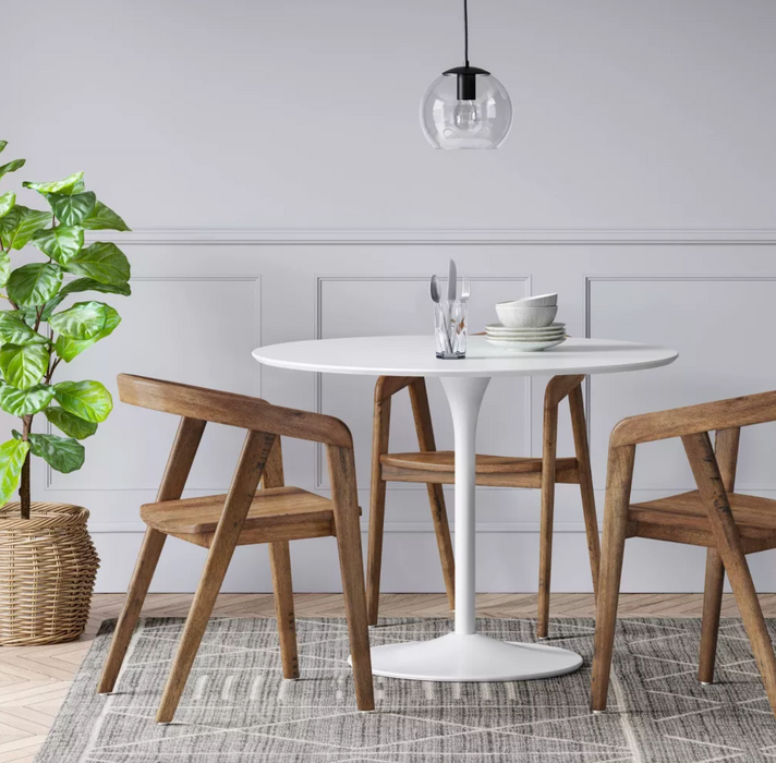 Lana Curved Back Dining Chair Brown