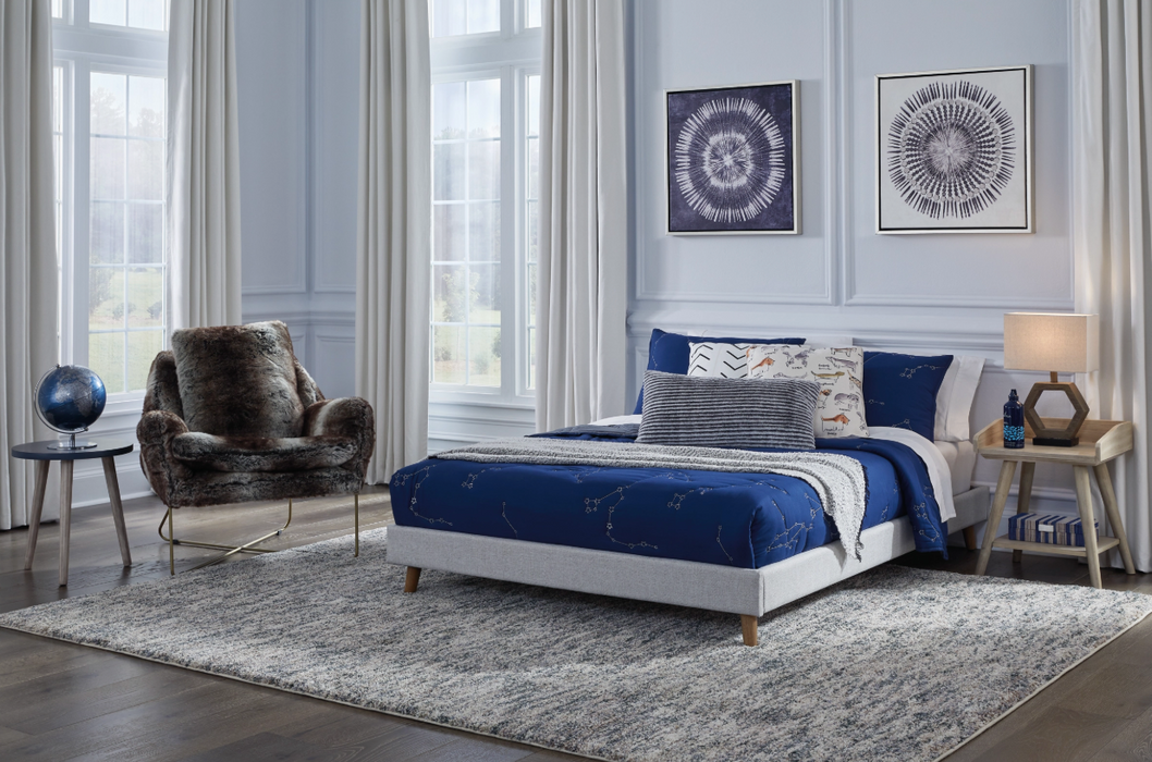 Clearance - Tannally Full Upholstered Platform Bed