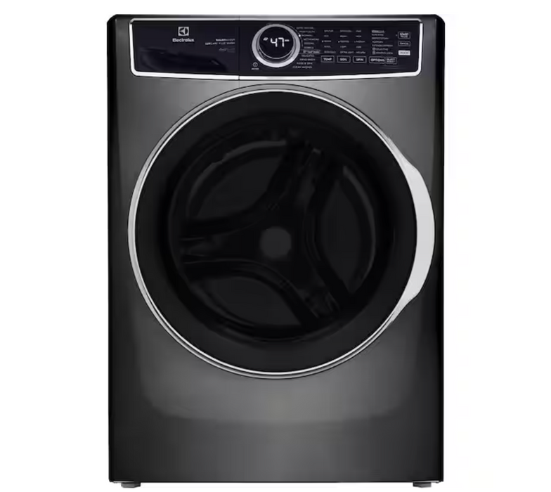 Electrolux - 4.5 Cu.Ft. Stackable Front Load Washer with Steam and SmartBoost Wash System - Titanium