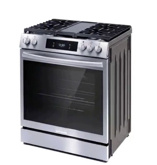Frigidaire Gallery - 30" Front Control Gas Range with Total Convection - Stainless Steel