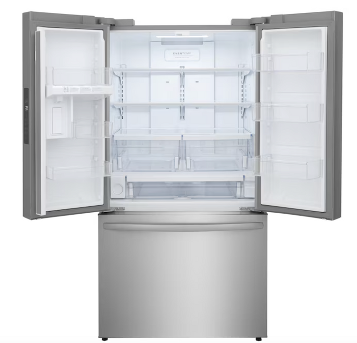 Frigidaire - 36 in 28.8 cu. ft. Standard Depth French Door Refrigerator in with Internal Water Dispenser - Stainless Steel