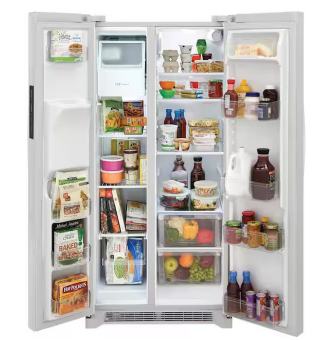 Frigidaire - 22.3 Cu. Ft. 33'' Standard Depth Side by Side Refrigerator - White