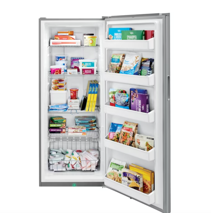 Frigidaire - 16 Cu. Ft Upright Freezer - Stainless Steel