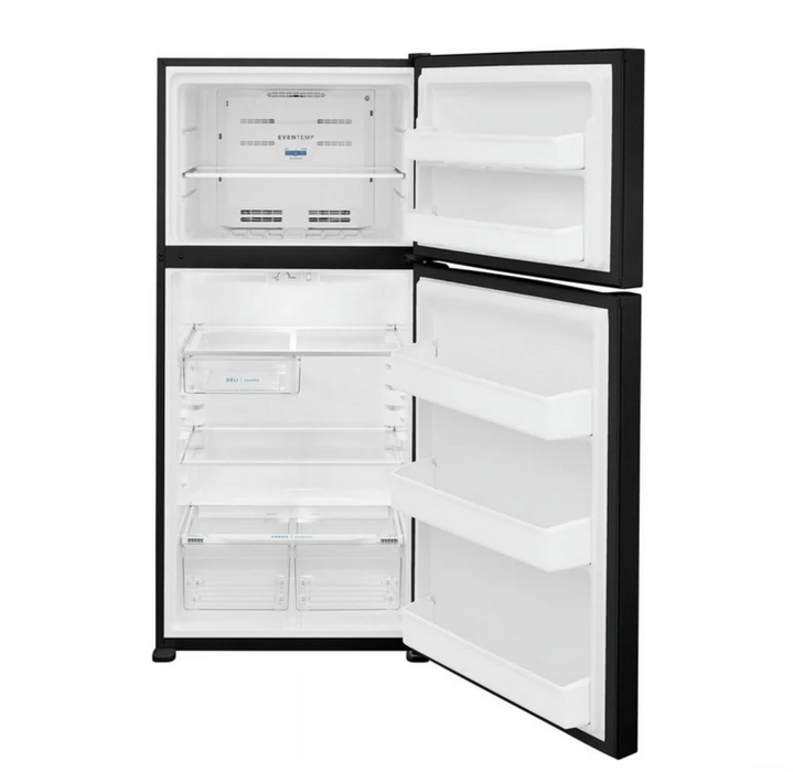 Frigidaire - 18.3 Cu. Ft. Top Freezer Refrigerator - Black