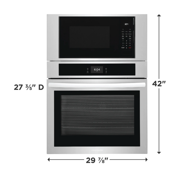 Frigidaire - 30'' Electric Microwave Combination Oven with Fan Convectionin - Stainless Steel