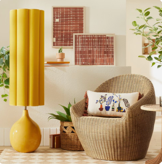 2-Pc Estero Wicker Accent Chairs Natural Brown