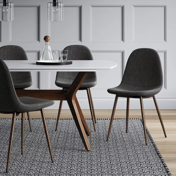 2pk Copley Dining Chairs Dark Gray