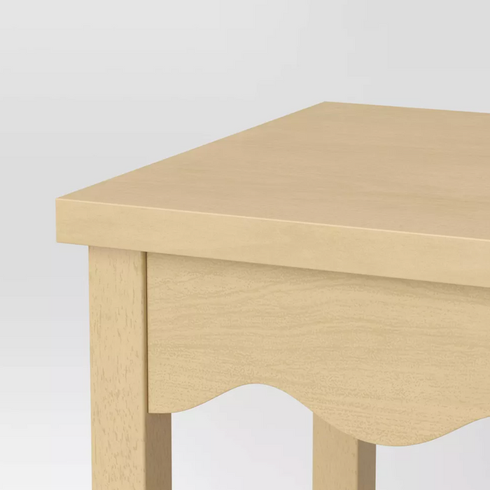 Wavy Accent Side Table Natural